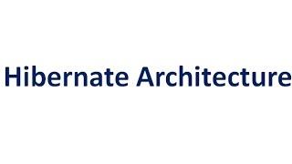 Hibernate Architecture