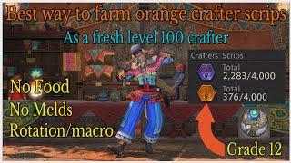 How to farm orange crafter scrips with no melds