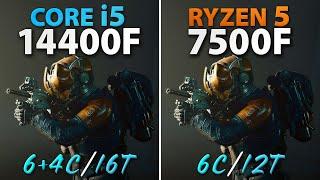 i5 14400F vs Ryzen 5 7500F // Test in 10 Games