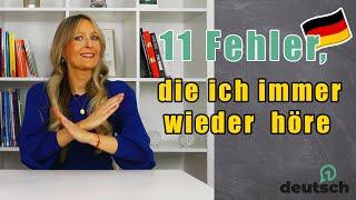 Vermeide diese 11 Fehler, die viele Deutschlerner machen!‍️