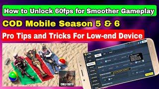 How to Unlock 60fps for Smoother Gameplay | COD Mobile Season 5 | Codm Config | Lag Fix Cod Mobile