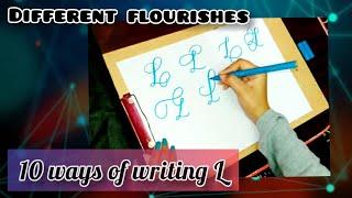 10 calligraphy flourish L | calligraphy handwriting styles | print handwriting | spl creations