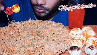 ASMR Eating Spicy Maggi Noodles with Boil Egg and Garlic Fry | Faysal Spicy ASMR