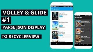 Volley & Glide Tutorial #1: Parse JSON and display content to recyclerview| Android studio Tutorial