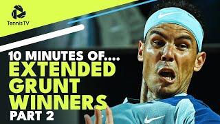 10 MINUTES OF: Extended Grunt ATP Tennis Winners! Part 2 