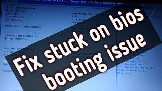 how to fix stuck on bios || pc/laptop fix bios stuck screen