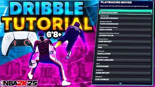 BEST ADVANCED DRIBBLE TUTORIAL for TALL BUILDS 6'6+ NBA2K25 How to be a COMP TALL GAURD on NBA 2K25