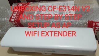 COMFAST CF-E314n V2 /UNBOXING and setup as AP to our WIFI VENDO