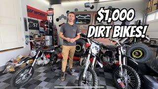 $1,000 Amazon dirtbikes…. Are they too good to be true? 3 different 125cc bikes compared!