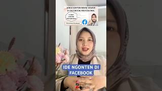 4 IDE KONTEN DI FACEBOOK | EMAK EMAK DI FB UDAH PADA TAU ?? #shortvideo #facebook