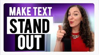 Ways to Make Text Stand Out From a Busy Background | Create Graphics that POP!!