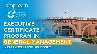 Executive Certificate Program In General Management by Simplilearn | Simplilearn