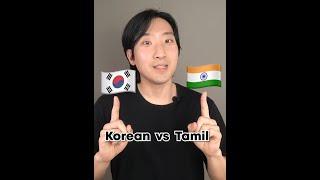 Korean vs Tamil Indian | Comparison #shorts