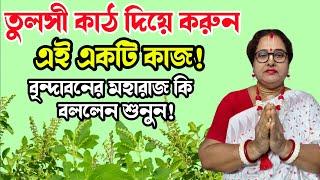 তুলসী কাঠ দিয়ে করুন এই একটি কাজ! বৃন্দাবনের মহারাজ কি বললেন শুনুন! | বাংলা ধর্ম