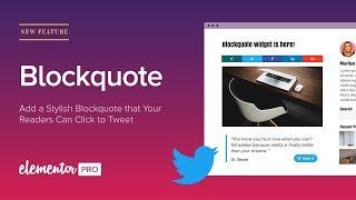 Blockquote Widget: Easily Add & Customize Click to Tweet Quote Boxes