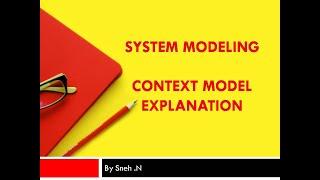 System Modeling (Context Diagram )