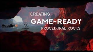 Houdini Tutorial Creating Game-Ready Procedural Rocks チュートリアルゲームレディプロシージャロックの作成