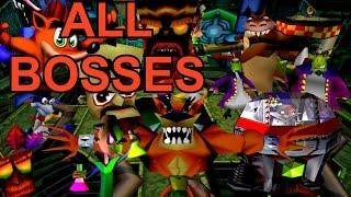 Crash Bandicoot 1, 2 and 3 - ALL Bosses (No Damage)