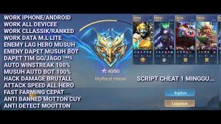 UPDATE SCRIPT RANK BOOSTER + ENEMY LAG MUSUH AUTO WINSTREAK MOBILE LEGENDS 2024