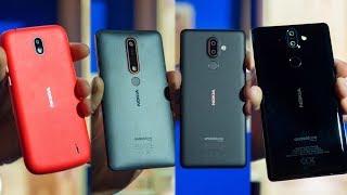 Nokia 1, Nokia 6 (2018), Nokia 7 Plus, Nokia 8 Sirocco im Hands-on | deutsch