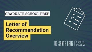 Letter of Recommendation Overview