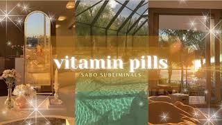 𝐯𝐢𝐭𝐚𝐦𝐢𝐧 𝐩𝐢𝐥𝐥𝐬 ◊; raise vitamin and mineral levels; vitamin C, D and B12 subliminal | VERY POWERFUL |