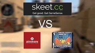 skeet.cc vs cheat & aimware.net mm hvh (RQ)
