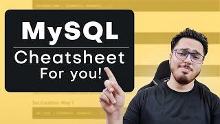MySQL Cheatsheet  for Beginners 