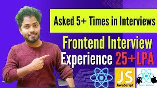 (Q-12). Most Asked Interview Question || Frontend || DSA || JavaScript