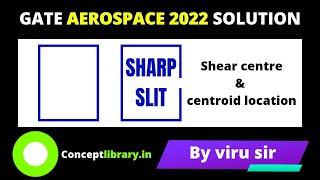 GATE AEROSPACE 2022 solution aircraft structure shear centre | by best coaching  concept library