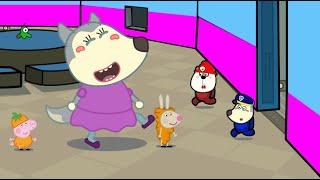 Pocoyo and Peppa pig Mini Crewmate vs Wolfoo lucy Giant distracton dance meme animation