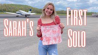 Sarah's First Solo | 16 Year Old Flight Solo