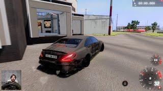 Kirayə Qaraj Mersedesi Satdig Clsə V8 Canavar Mator Taxdığ | BeamNG.Driver | Maşın #malikbedelov