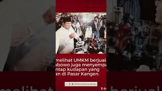 Hai Semeton Prabowo Jalan-jalan ke Pasar Kangen