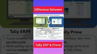 Difference between Tally ERP & Prime ! #tally #tallyerp9 #tallyprime #shorts #shprtfeed #short #yt