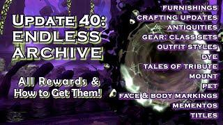 ESO Update 40/Endless Archive: How to Get EVERY REWARD  #eso #endlessarchive | Tamriel_Tidbits