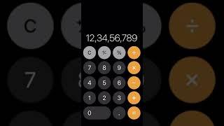 IPHONE - DELETE NUMBERS IN CALCULATOR APP USING SWIPE