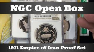 NGC Open Box - 1971 Empire of Iran Proof Set