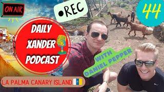 Podcast with Daniel Pepper󠁧󠁢󠁥󠁮󠁧󠁿 is with Xander Clemens in La Palma Canary Island  Seabourn Quest