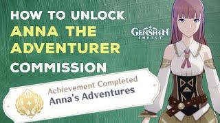 Anna's Adventures Achievement || Help Anna become an adventurer || Genshin Impact