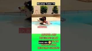 RAMAS GUNUNG 2 DI KOLAM RENANG #viral #trending