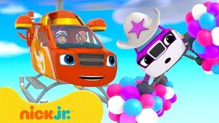 Blaze Rescues Starla from Balloon Tires!  Blaze and the Monster Machines | Nick Jr.