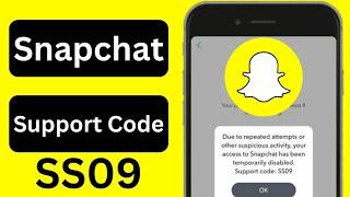 How to Fix Snapchat Support Code SS09 Error in Andriod|2023