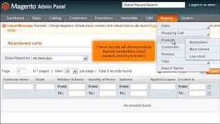 Magento Commerce: How to View Reports