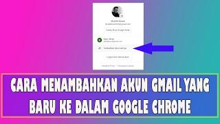 Cara Memasukan Akun Gmail Yang Baru Di Google Chrome