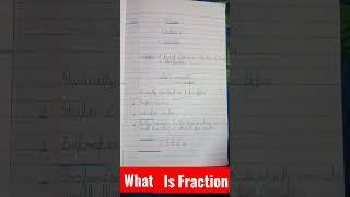 What is fraction ll Maths chapter-fraction ll #viral #maths #tech #viral #shorts