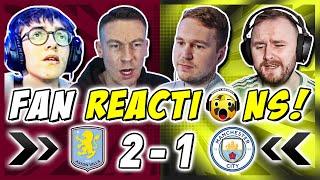 MAN CITY FANS IN TEARS REACTION TO ASTON VILLA 2-1 MAN CITY | PREMIER LEAGUE FAN REACTIONS