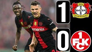 Bayer Leverkusen vs Kaiserslautern (1-0) Granit Xhaka Goal | Highlights | DFB Pokal FINAL 2024