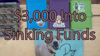 Monthly Sinking Funds Cash Stuffing & Balance | $3,000 | Letter Bux | Goals | Happy Mail