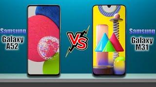 Samsung Galaxy A52  vs Samsung Galaxy A31 | Full Compare | Tech World lk